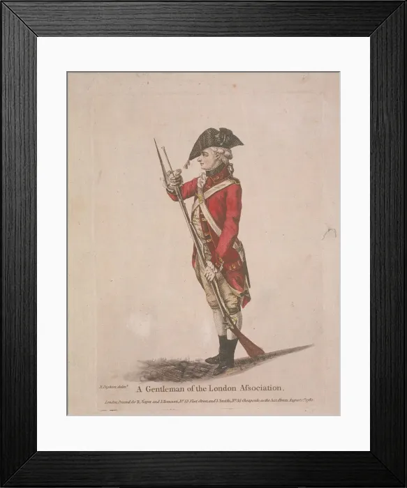 Framed Print : Member of the London Association volunteers, 1780 Framed Print : Member of the London Association volunteers, 1780