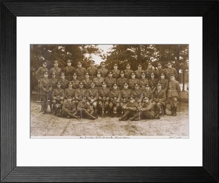 Framed Print : 3rd London Rifle Brigade, Blackdowne, 1917 Framed Print : 3rd London Rifle Brigade, Blackdowne, 1917