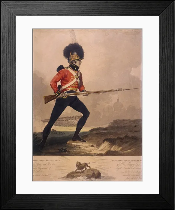 Framed Print : Soldier of the third regiment of the Loyal London Volunteers, 1800 Framed Print : Soldier of the third regiment of the Loyal London Volunteers, 1800