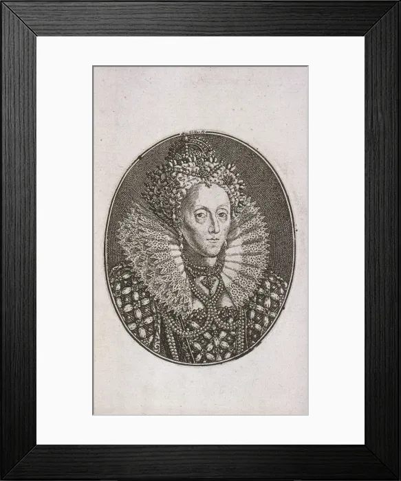 Framed Print : Queen Elizabeth I, c1700 Framed Print : Queen Elizabeth I, c1700