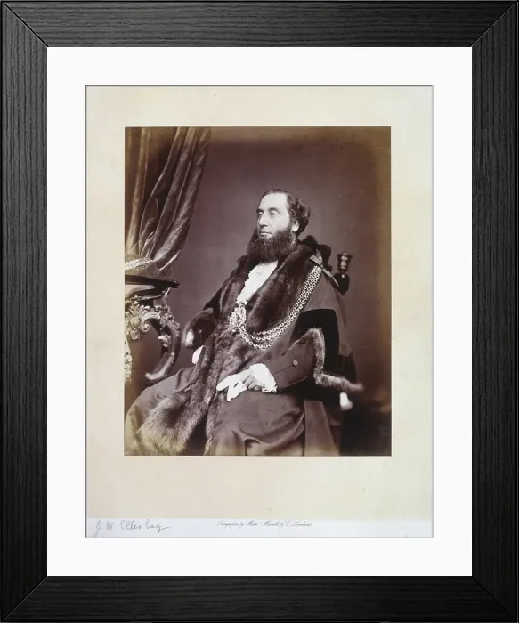 Framed Print : Sir John Whittaker Ellis, c1865. Artist: Maull & Co Framed Print : Sir John Whittaker Ellis, c1865. Artist: Maull & Co