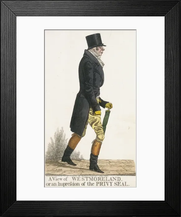 Framed Print : A View of Westmoreland, or an Impression of the Privy Seal, 1821 Framed Print : A View of Westmoreland, or an Impression of the Privy Seal, 1821