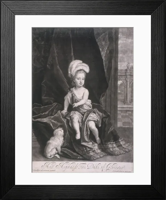 Framed Print : William, Duke of Gloucester, as a child, (c1720). Artist: Joseph Smith Framed Print : William, Duke of Gloucester, as a child, (c1720). Artist: Joseph Smith