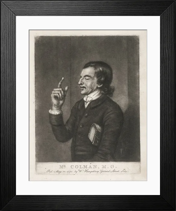 Framed Print : Mr Colman, a Methodist preacher, 1775 Framed Print : Mr Colman, a Methodist preacher, 1775