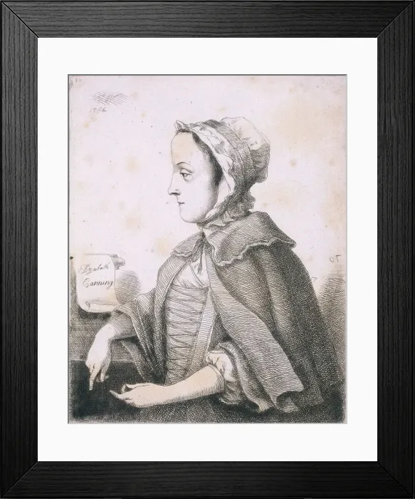 Framed Print : Elizabeth Canning, malefactor, c1753 Framed Print : Elizabeth Canning, malefactor, c1753