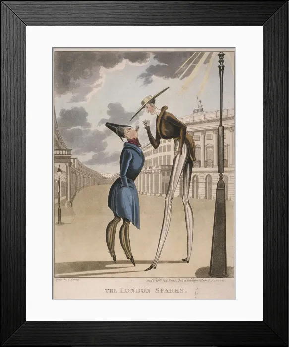 Framed Print : View across Piccadilly Circus looking up Regent Street, Westminster, London, 1830 Framed Print : View across Piccadilly Circus looking up Regent Street, Westminster, London, 1830