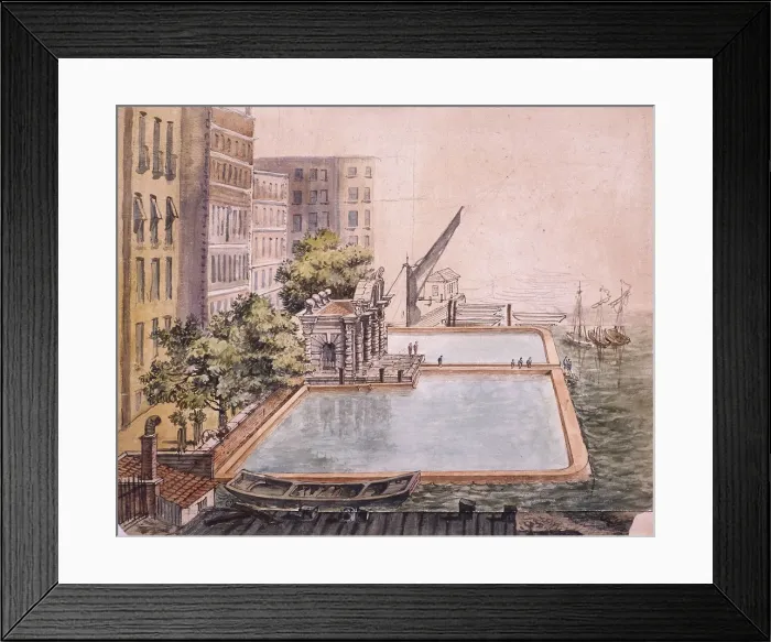 Framed Print : View of York Stairs, Westminster, 1809 Framed Print : View of York Stairs, Westminster, 1809