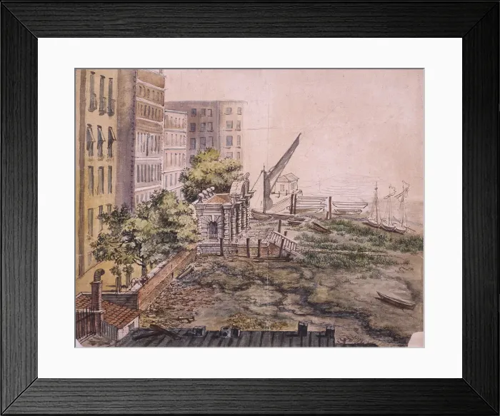 Framed Print : View of York Stairs, Westminster, 1809 Framed Print : View of York Stairs, Westminster, 1809