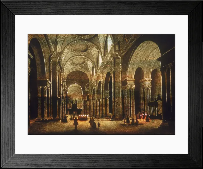 Framed Print : Interior view of St Pauls Cathedral, c1851 Framed Print : Interior view of St Pauls Cathedral, c1851