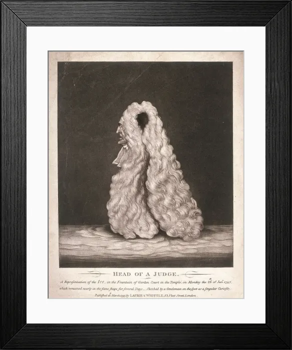 Framed Print : Head of a judge... 1795 Framed Print : Head of a judge... 1795