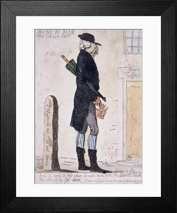 Framed Print : The new man after Gods own heart, 1791 Framed Print : The new man after Gods own heart, 1791