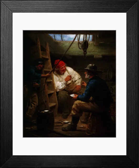 Framed Print : Gossip in the hold, c1843-c1886. Artist: John Morgan Framed Print : Gossip in the hold, c1843-c1886. Artist: John Morgan