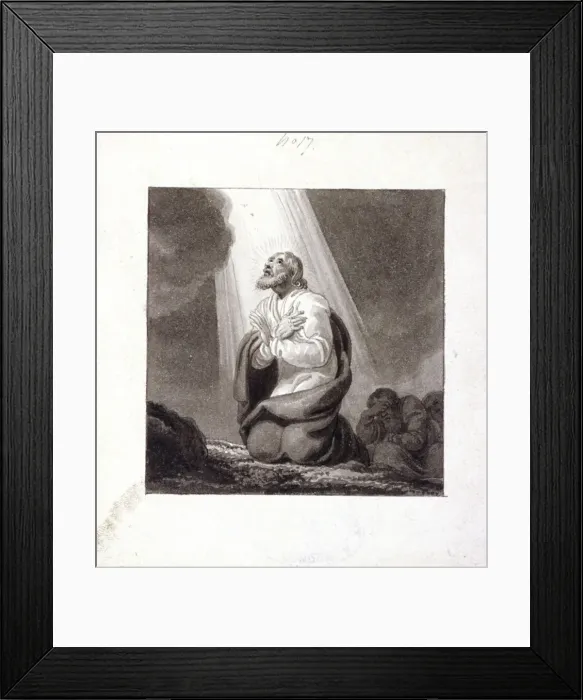 Framed Print : The Agony in the Garden, c1810-c1844. Artist: Henry Corbould Framed Print : The Agony in the Garden, c1810-c1844. Artist: Henry Corbould