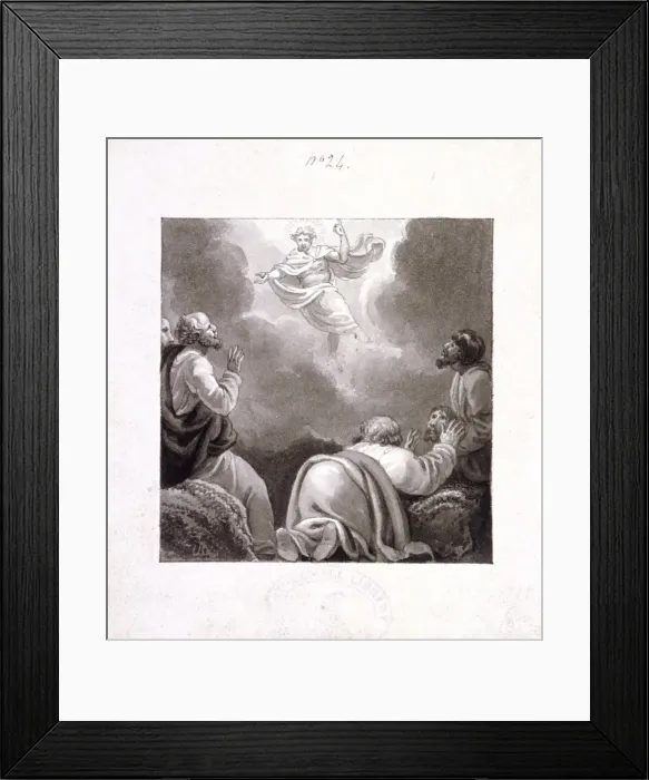 Framed Print : The Ascension, c1810-c1844. Artist: Henry Corbould Framed Print : The Ascension, c1810-c1844. Artist: Henry Corbould
