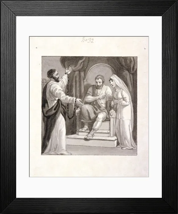 Framed Print : St Paul before the Governor of Caesarea, Felix, and his Wife, Drusilla, c1810-1844 Framed Print : St Paul before the Governor of Caesarea, Felix, and his Wife, Drusilla, c1810-1844