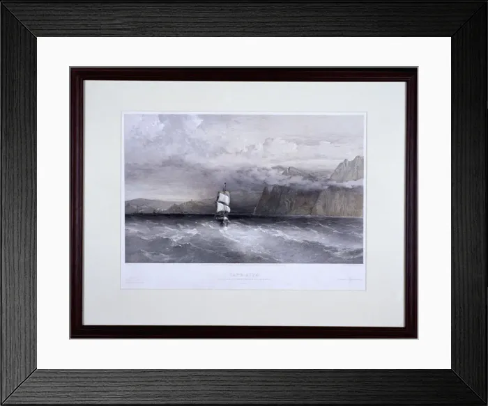 Framed Print : Cape Aiya, Looking North Towards Balaklava, Crimea, Ukraine, 1855 Framed Print : Cape Aiya, Looking North Towards Balaklava, Crimea, Ukraine, 1855