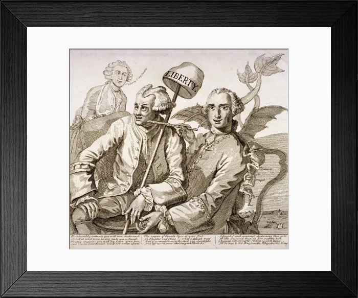 Framed Print : Kaw Jack have Canada or to the Tower... 1763
