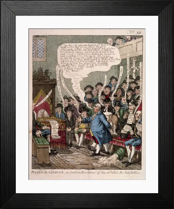 Framed Print : Political candour - i. e. Coalition resolutions of June 14th 1805 Framed Print : Political candour - i. e. Coalition resolutions of June 14th 1805