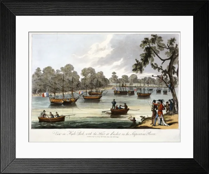 Framed Print : Hyde Park, London, 1814 Framed Print : Hyde Park, London, 1814