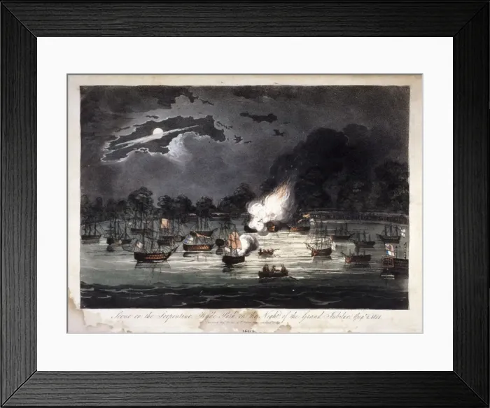 Framed Print : Hyde Park, London, 1814 Framed Print : Hyde Park, London, 1814