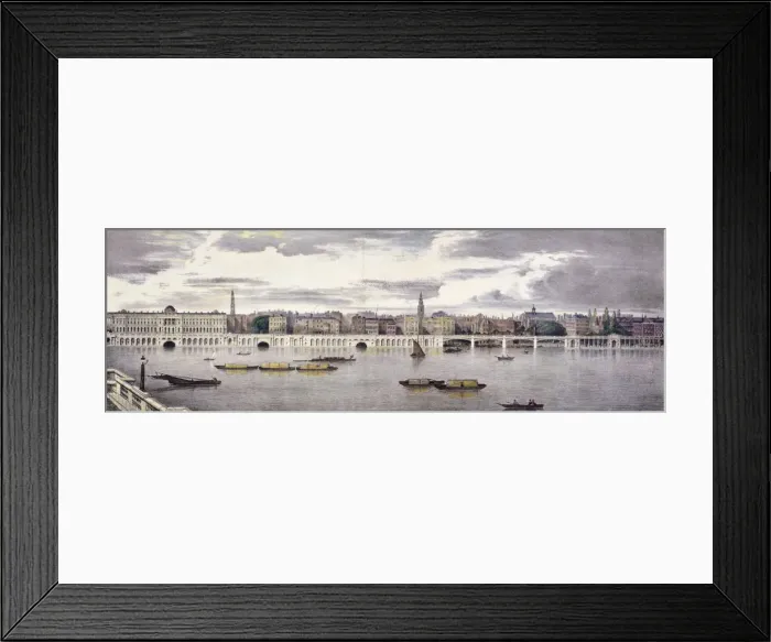 Framed Print : Proposed view of the River Thames, London, 1825. Artist: Thomas Mann Baynes Framed Print : Proposed view of the River Thames, London, 1825. Artist: Thomas Mann Baynes