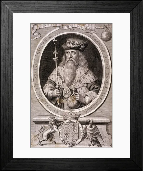 Framed Print : Edward III, King of England, c1370, (c1700) Framed Print : Edward III, King of England, c1370, (c1700)