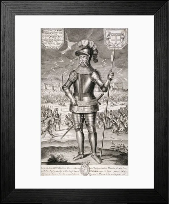 Framed Print : Edward III, King of England, c1350, (c1700) Framed Print : Edward III, King of England, c1350, (c1700)