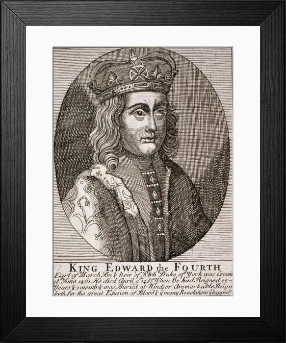 Framed Print : Edward IV, King of England, c1467, (c1750) Framed Print : Edward IV, King of England, c1467, (c1750)