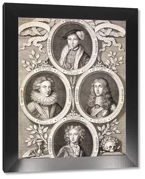Edward VI, Henry and William, Dukes of Gloucester, and Henry, Prince of Wales, (c1700)