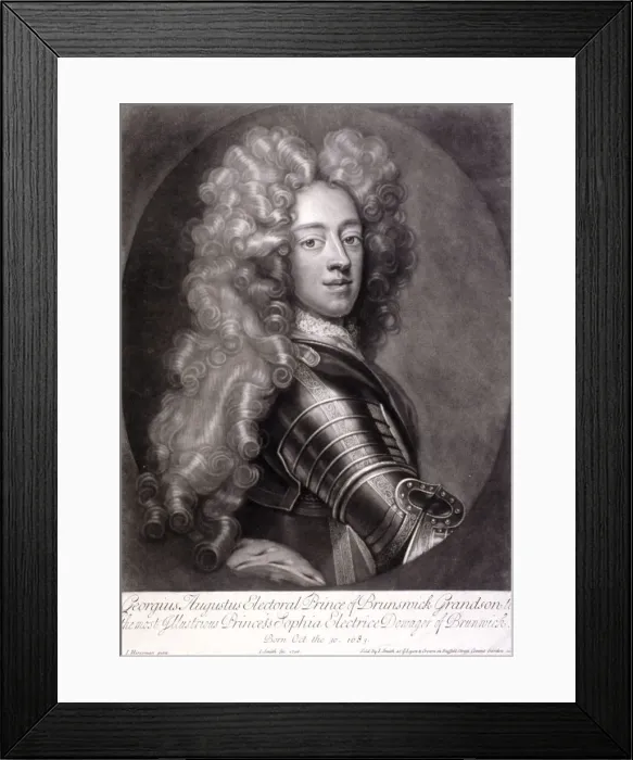 Framed Print : George II, King of Great Britain, 1706. Artist: Joseph Smith Framed Print : George II, King of Great Britain, 1706. Artist: Joseph Smith