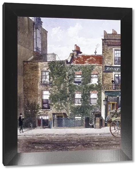 View of the residence of Joseph Mallord William Turner, Cheyne Walk, Chelsea, London, 1882