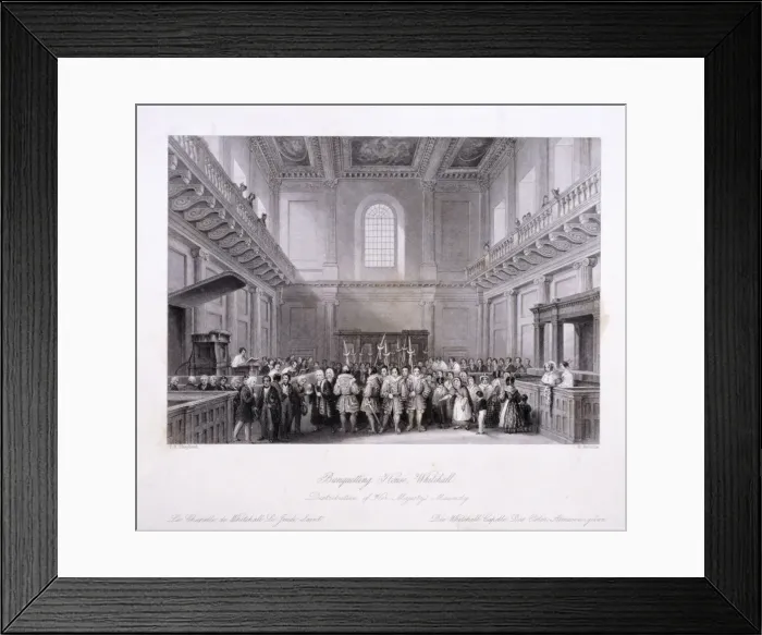 Framed Print : Interior view of the Banqueting House at Whitehall, Westminster, London, c1840. Artist Framed Print : Interior view of the Banqueting House at Whitehall, Westminster, London, c1840. Artist