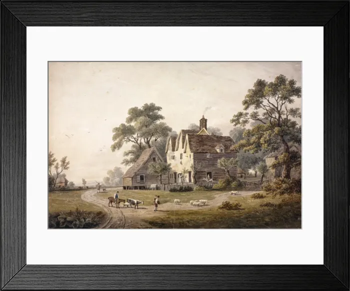 Framed Print : Chingford, Waltham Forest, London, 1815. Artist: William Lewis Framed Print : Chingford, Waltham Forest, London, 1815. Artist: William Lewis