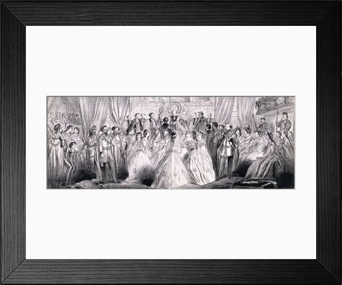 Framed Print : Wedding ceremony of Prince Edward and Princess Alexandra in St Georges Chapel Framed Print : Wedding ceremony of Prince Edward and Princess Alexandra in St Georges Chapel