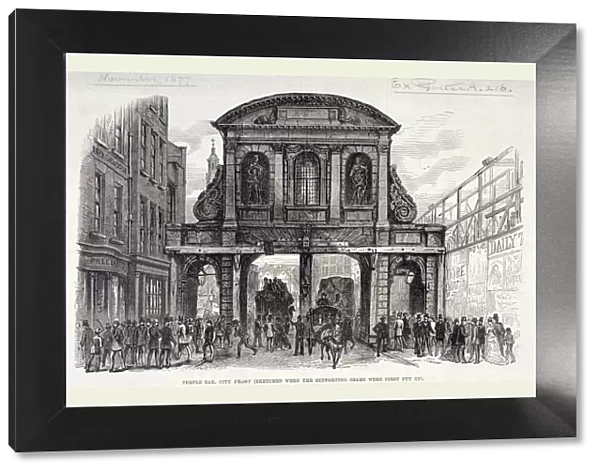 Temple Bar, London, 1877