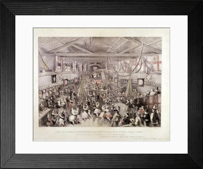 Framed Print : Children of workmen in the service of the City Steam Boat Company, c1859. Artist Framed Print : Children of workmen in the service of the City Steam Boat Company, c1859. Artist
