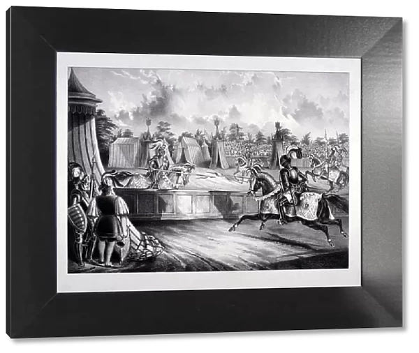 Eglinton Tournament, the Tilt-Yard of the 19th century, near the Regents Park, London, 1839