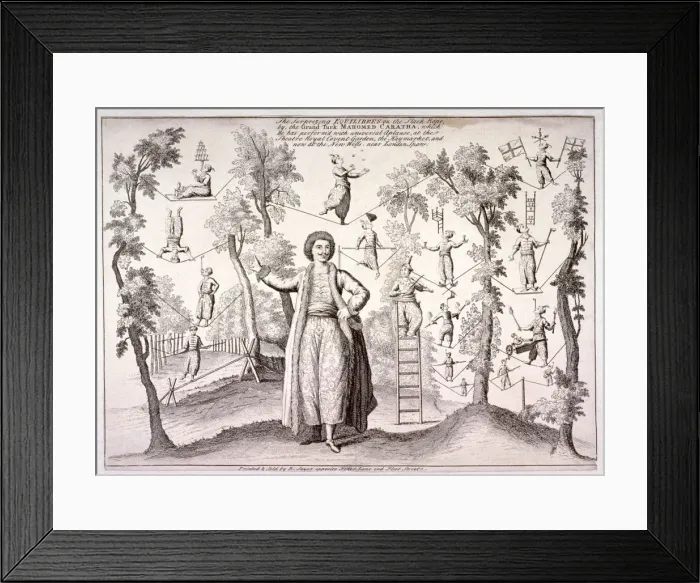 Framed Print : The Grand Turk, Mahomed Caratha, at the New Wells, (Islington Spa), London, c1780 Framed Print : The Grand Turk, Mahomed Caratha, at the New Wells, (Islington Spa), London, c1780