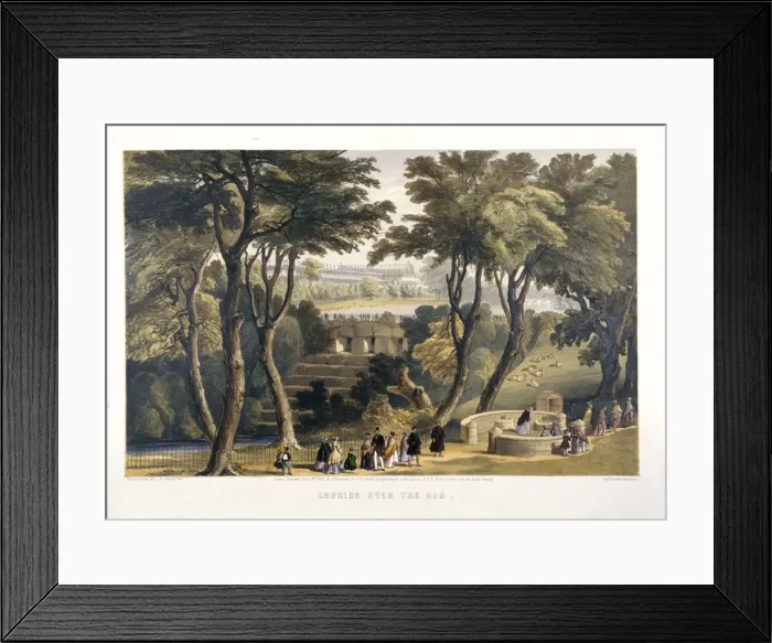 Framed Print : Looking over the Dam, 1851 Artist: Robert Carrick Framed Print : Looking over the Dam, 1851 Artist: Robert Carrick