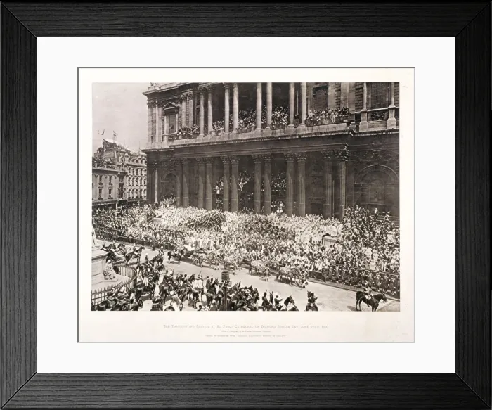 Framed Print : St Pauls Cathedral during the Diamond Jubilee thanksgiving service for Queen Victoria, June 1897 Framed Print : St Pauls Cathedral during the Diamond Jubilee thanksgiving service for Queen Victoria, June 1897