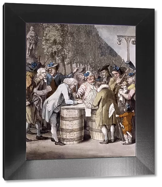 The Middlesex election, 1775. Artist: Samuel Hieronymus Grimm