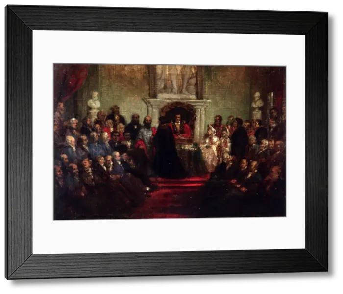 Framed Print : Presentation of the Freedom of the City to General Garibaldi, April 20 1864. Artist Framed Print : Presentation of the Freedom of the City to General Garibaldi, April 20 1864. Artist