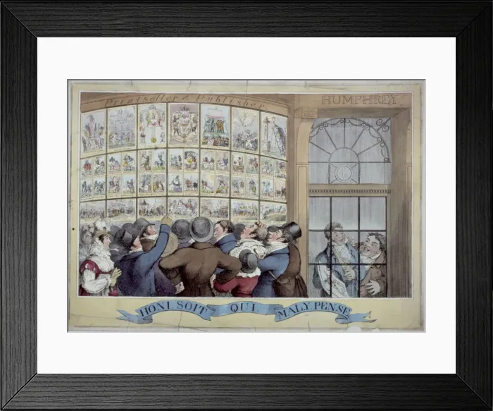 Framed Print : Honi soit qui mal y pense, 1821 Framed Print : Honi soit qui mal y pense, 1821