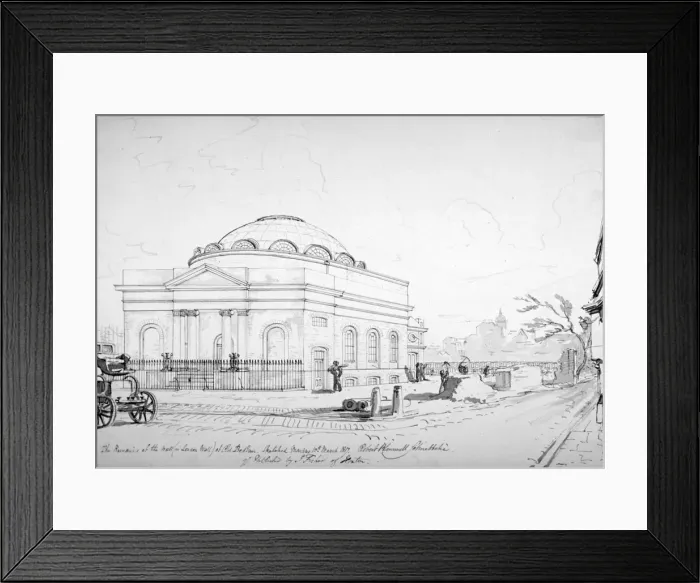Framed Print : Albion Chapel, London, 1817. Artist: Robert Blemmell Schnebbelie Framed Print : Albion Chapel, London, 1817. Artist: Robert Blemmell Schnebbelie
