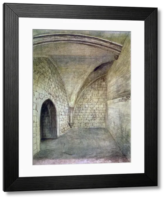 Framed Print : St Michaels Crypt, Aldgate, London, 1876. Artist: John Phillipps Emslie Framed Print : St Michaels Crypt, Aldgate, London, 1876. Artist: John Phillipps Emslie