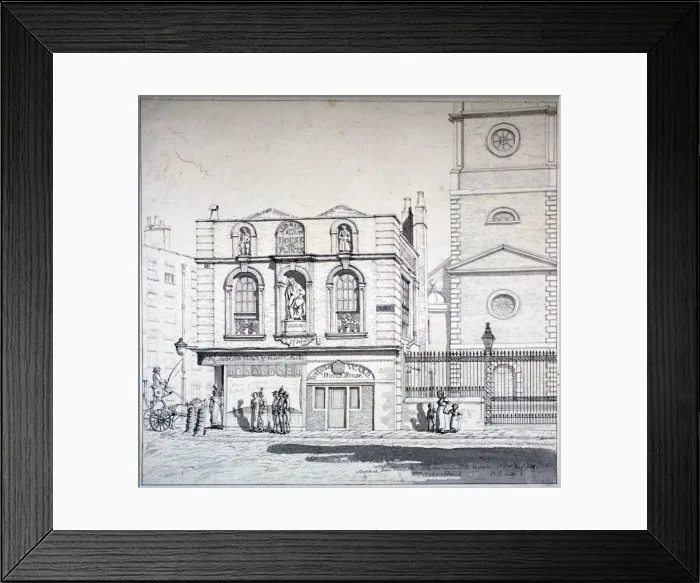 Framed Print : Aldgate House, Aldgate High Street, London, 1815. Artist: Robert Blemmell Schnebbelie Framed Print : Aldgate House, Aldgate High Street, London, 1815. Artist: Robert Blemmell Schnebbelie