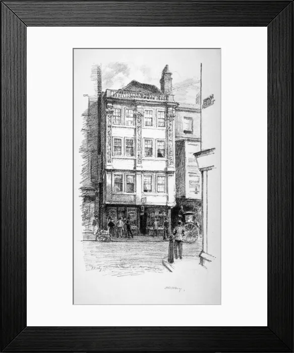 Framed Print : Aldgate, London, 1897. Artist: Thomas Robert Way Framed Print : Aldgate, London, 1897. Artist: Thomas Robert Way