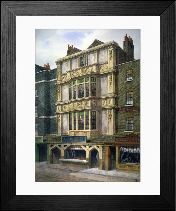 Framed Print : 76 Aldgate High Street, London, c1860. Artist: JL Stewart Framed Print : 76 Aldgate High Street, London, c1860. Artist: JL Stewart