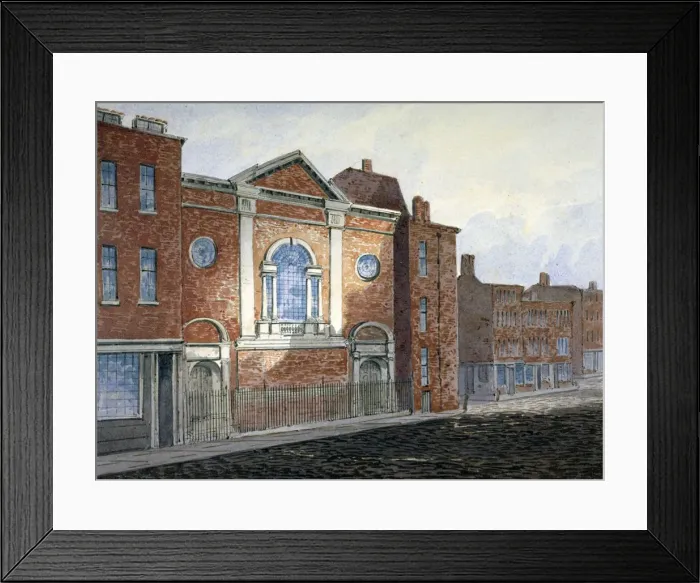 Framed Print : Church of St Alfege, London Wall, London, c1814. Artist: William Pearson Framed Print : Church of St Alfege, London Wall, London, c1814. Artist: William Pearson