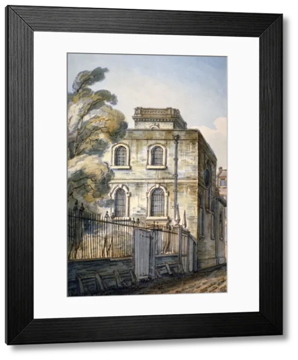Framed Print : Church of All Hallows the Great, Upper Thames Street, London, 1813 Framed Print : Church of All Hallows the Great, Upper Thames Street, London, 1813